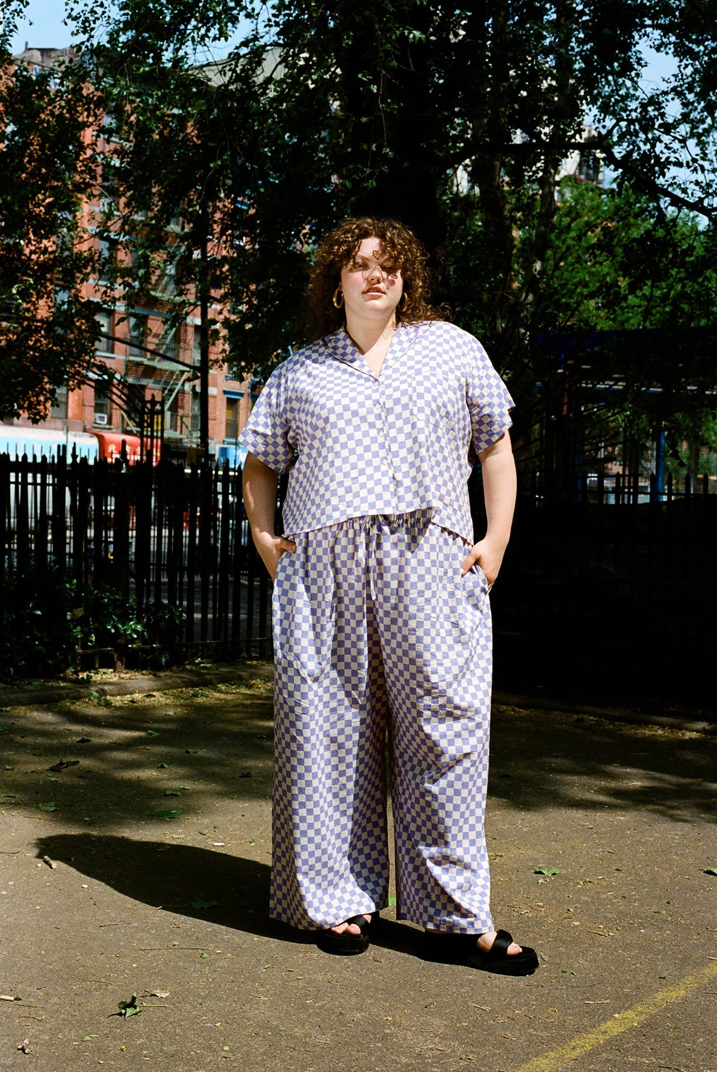 WRAY - Lounge Pants - Lilac Check -