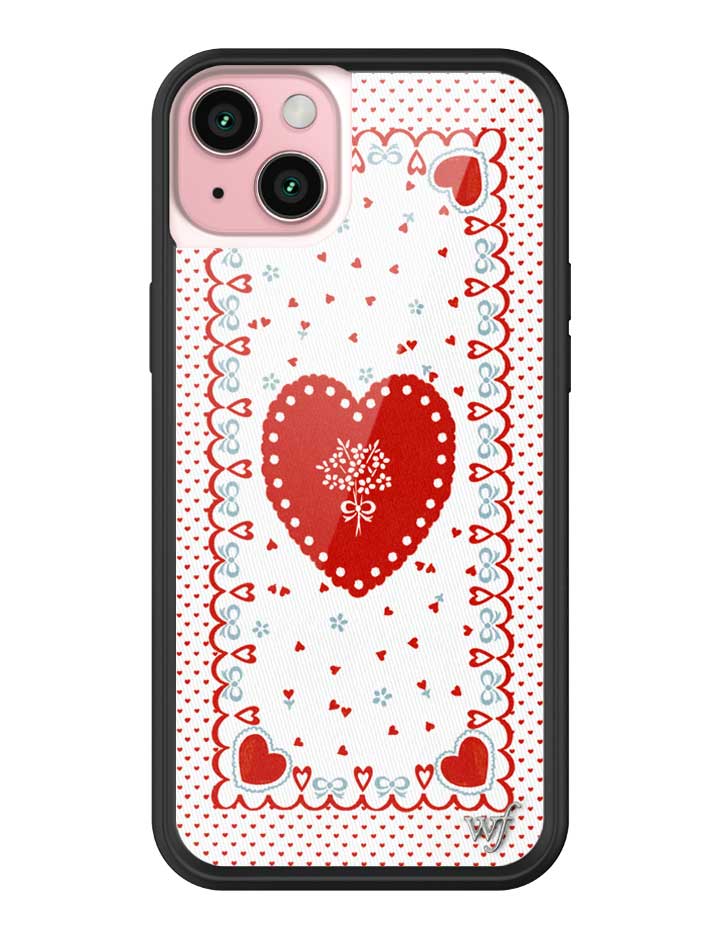 Wildflower iPhone case 15 Plus Lovers Lane Red Cute