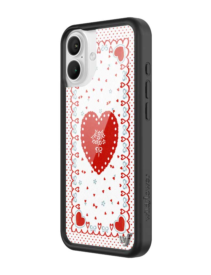 Wildflower iPhone case 16 Plus Lovers Lane Red Cute