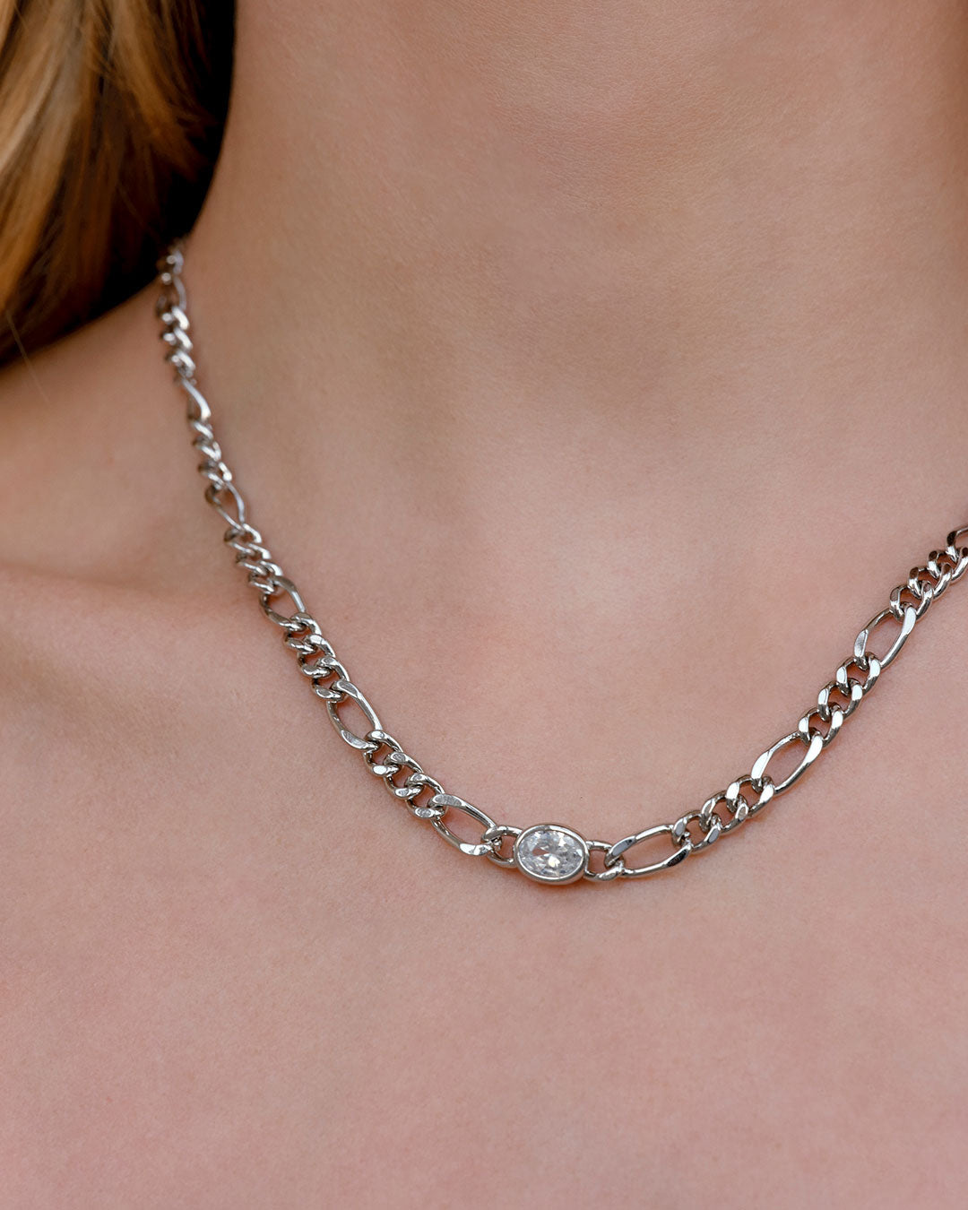 Luv Aj - The Oval Bezel Chain Necklace -