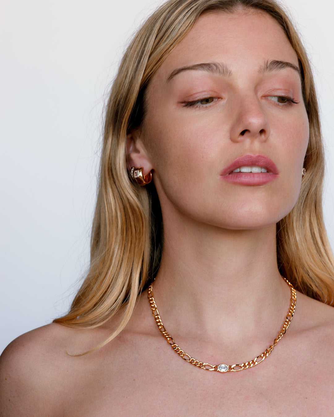 Luv Aj - The Oval Bezel Chain Necklace -