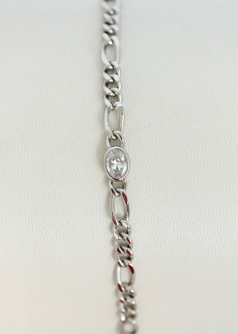 Luv Aj - The Oval Bezel Chain Bracelet -