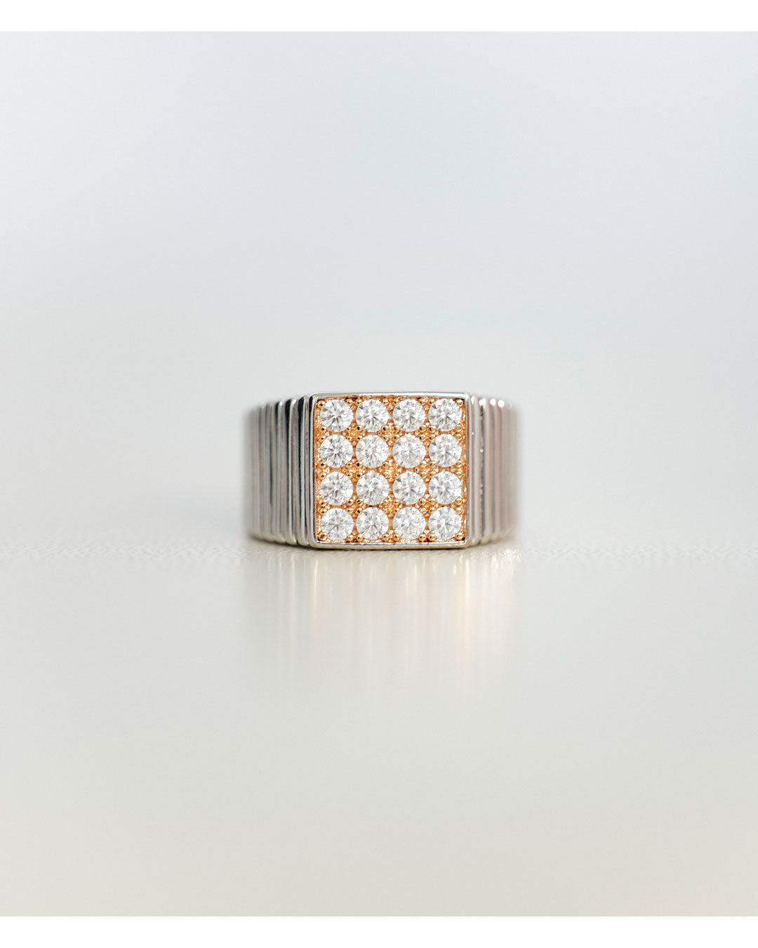 Luv Aj - The Pave Square Signet Ring -