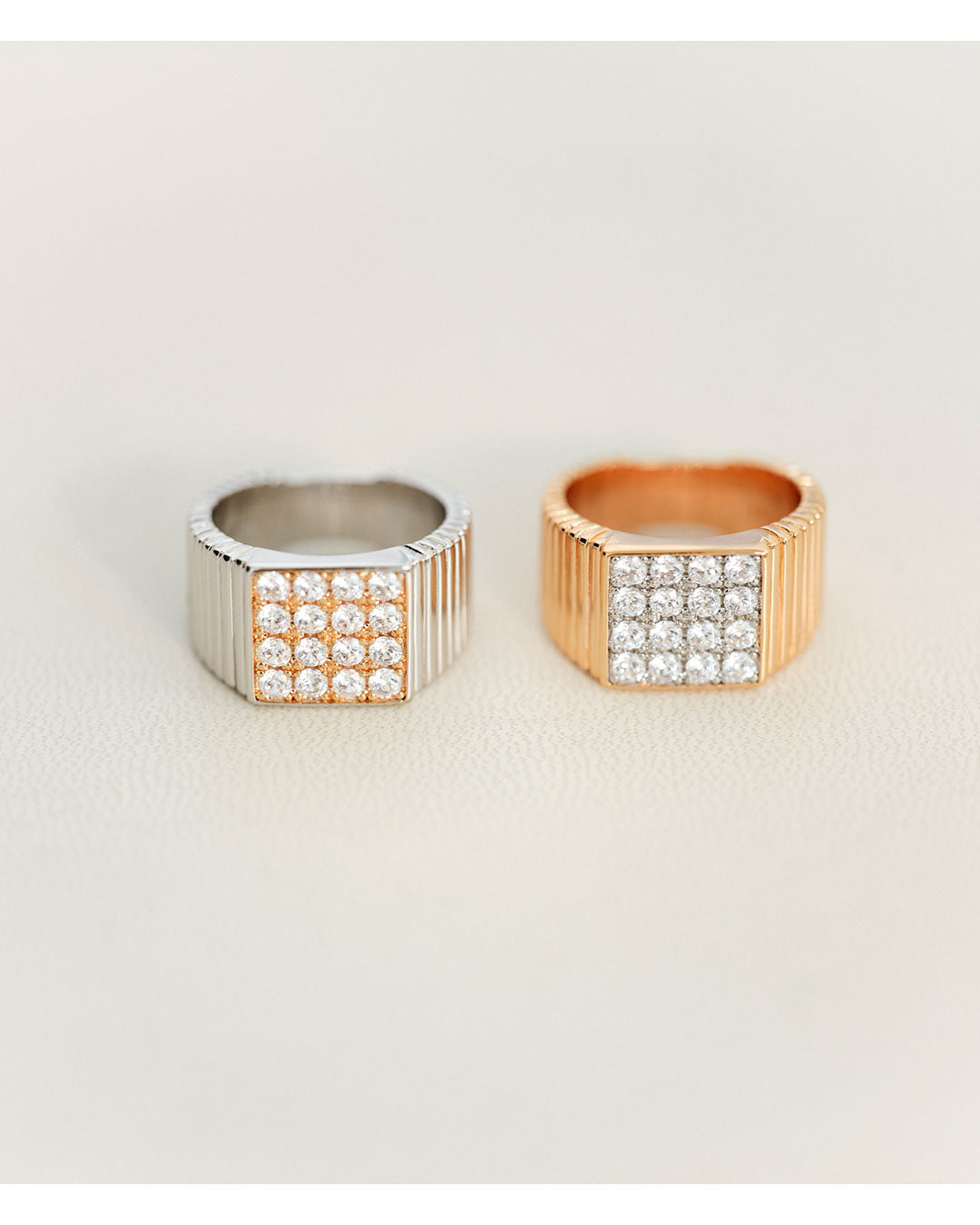 Luv Aj - The Pave Square Signet Ring -