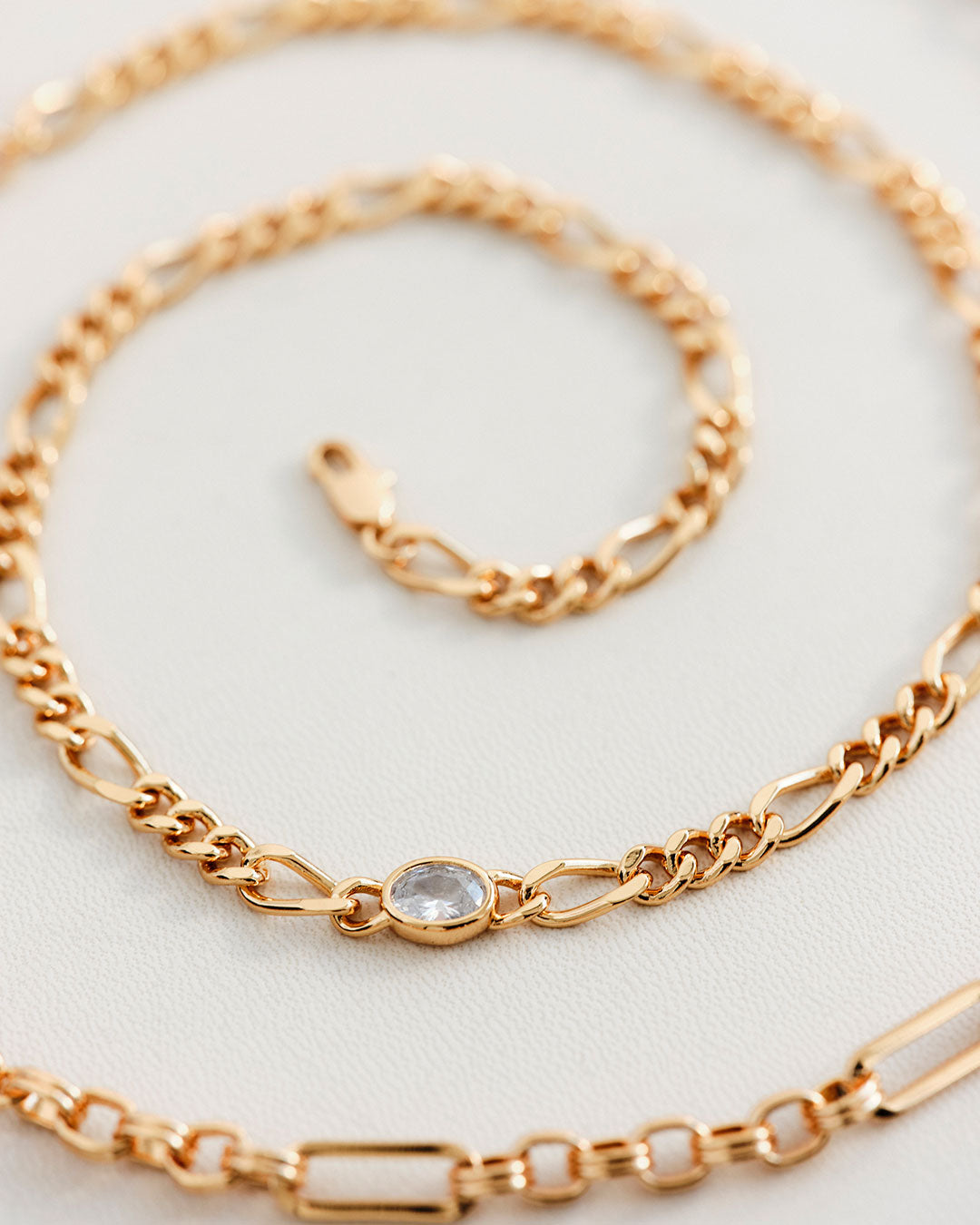 Luv Aj - The Oval Bezel Chain Necklace -