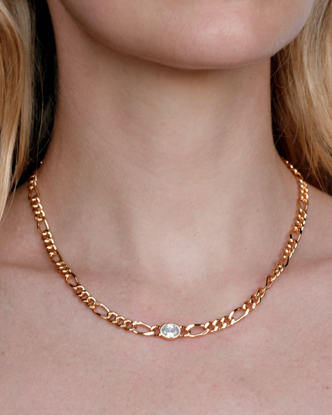 Luv Aj - The Oval Bezel Chain Necklace -