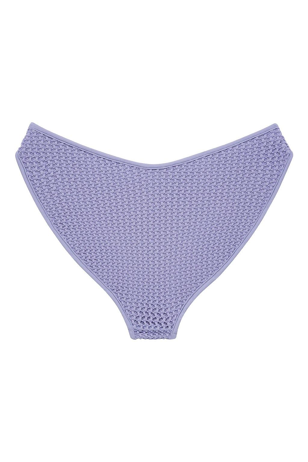 Montce - Lavender Crochet Added Coverage Lulu Bikini Bottom -