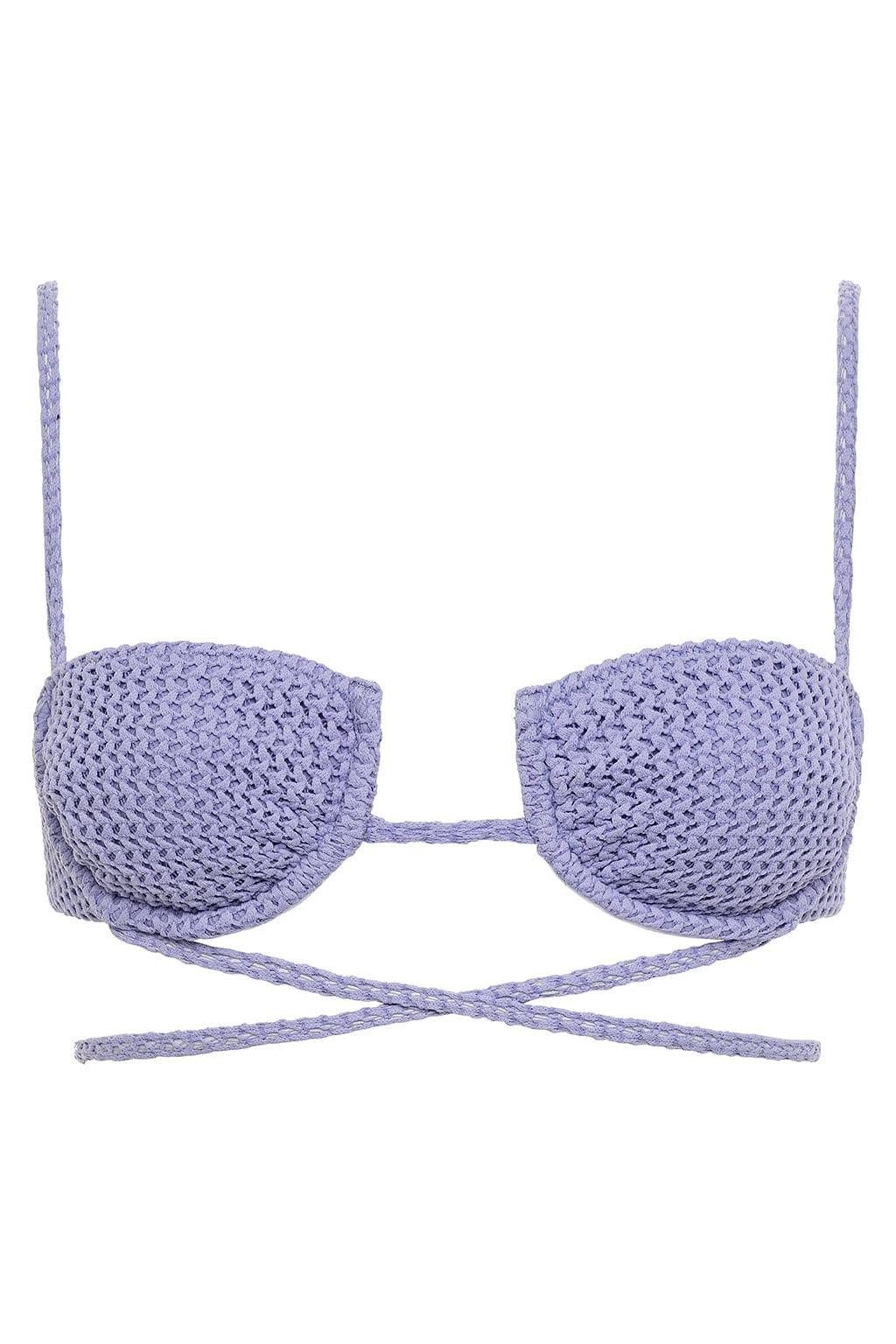 Montce - Lavender Crochet Simone Bikini Top -