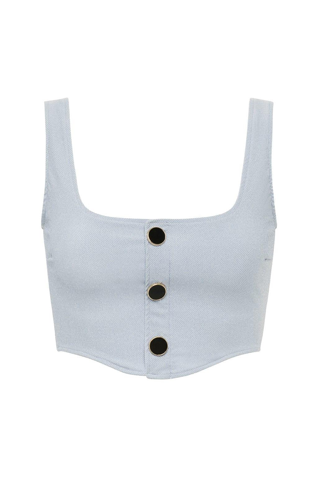 Montce - Light Denim Olivia Corset Top -