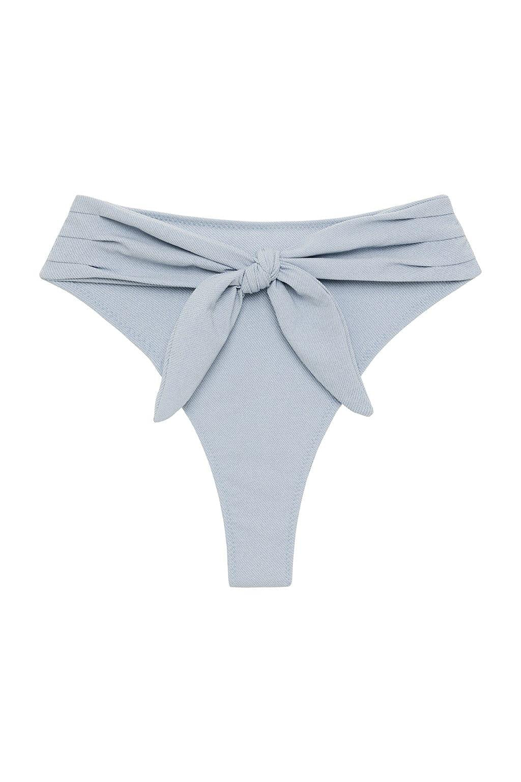 Montce - Light Denim Paula Tie-Up Bikini Bottom -