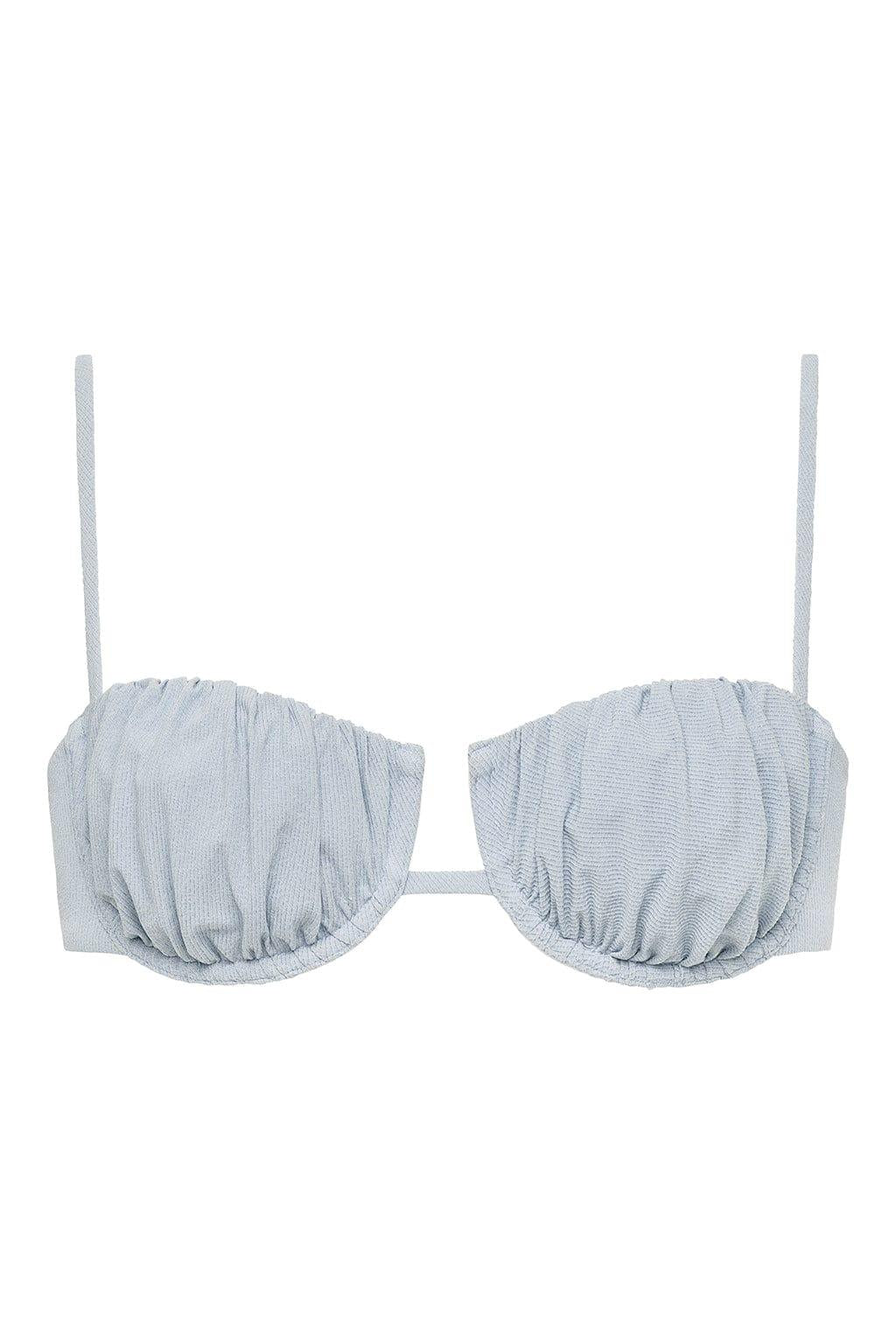 Montce - Light Denim Petal Bikini Top -
