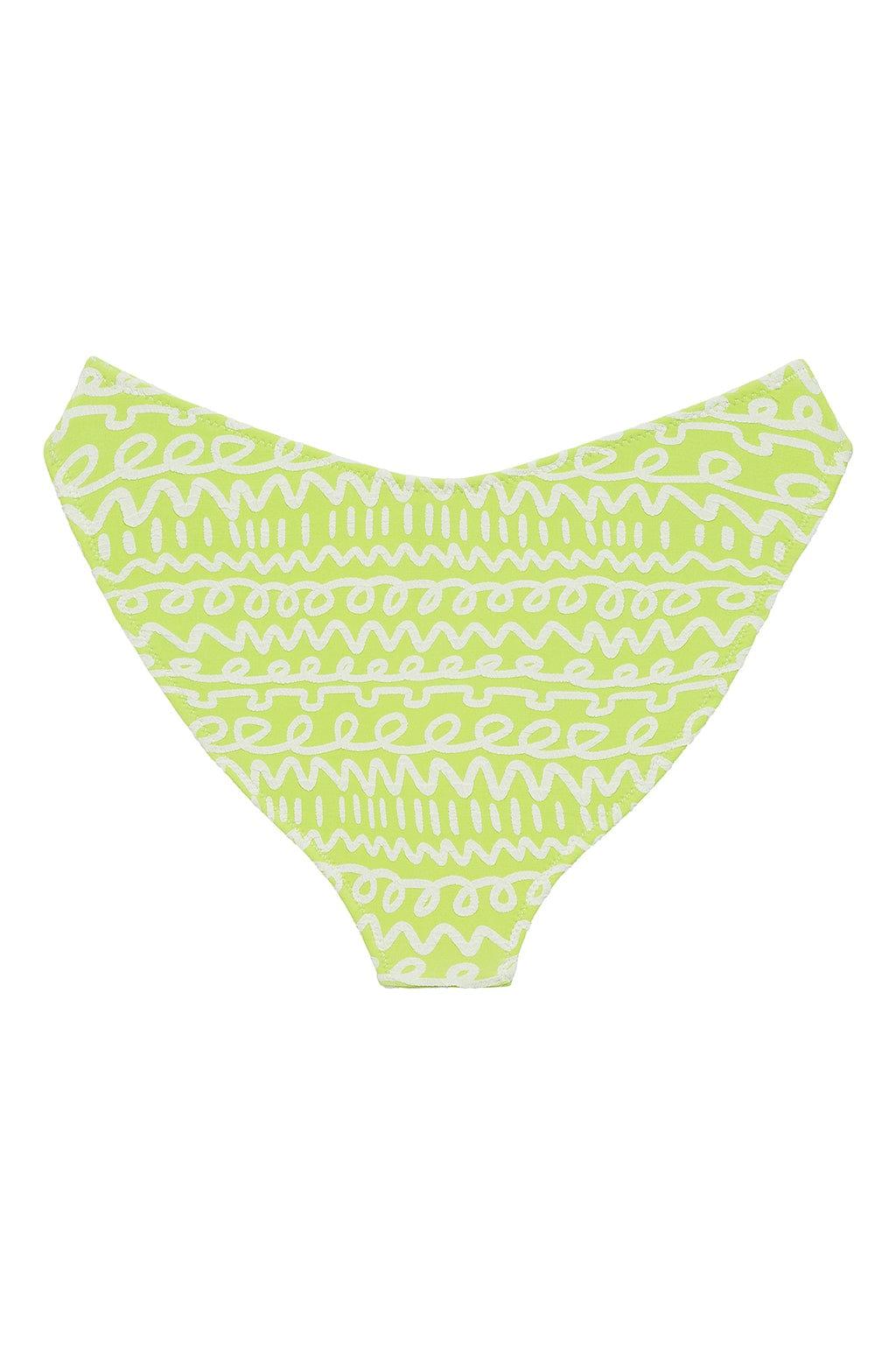Montce - Lime Icing Added Coverage Lulu Bikini Bottom -