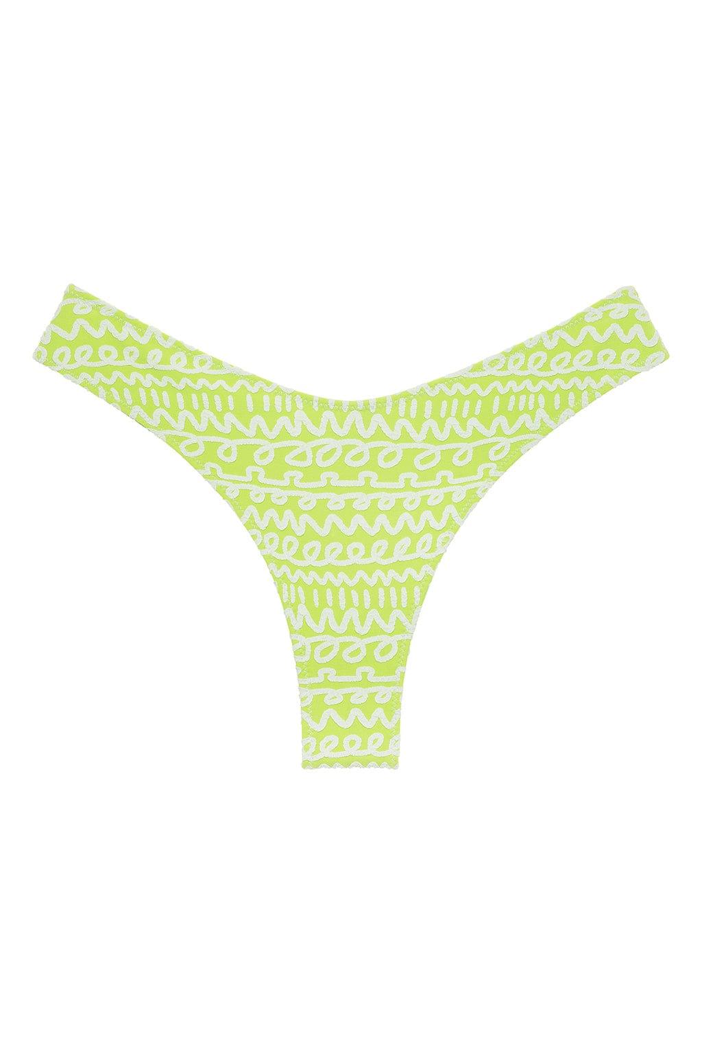 Montce - Lime Icing Added Coverage Lulu Bikini Bottom -