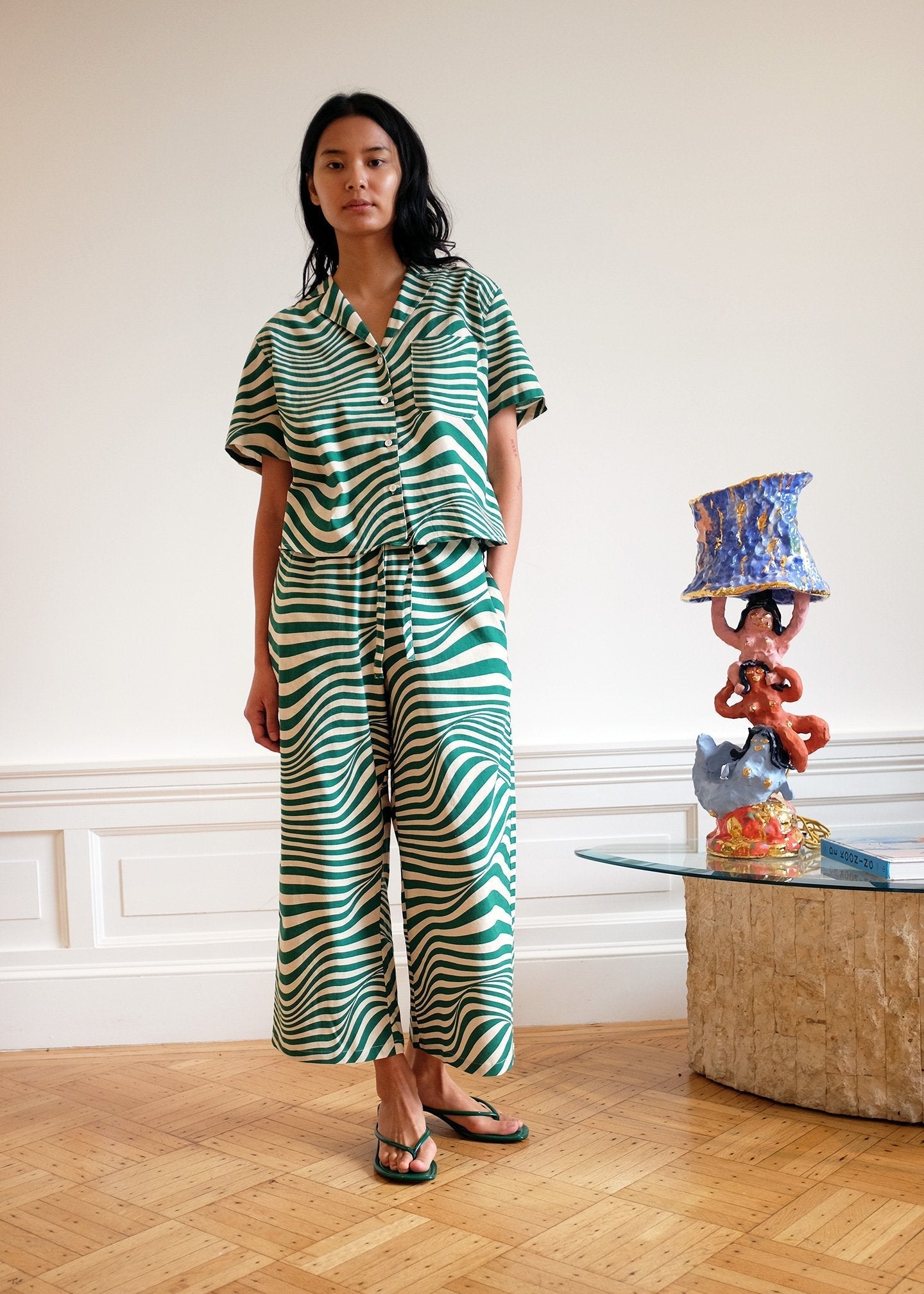 WRAY - Long Lounge Set - Algae Swirl -