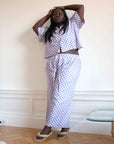 WRAY - Lounge Pants - Lilac Check -