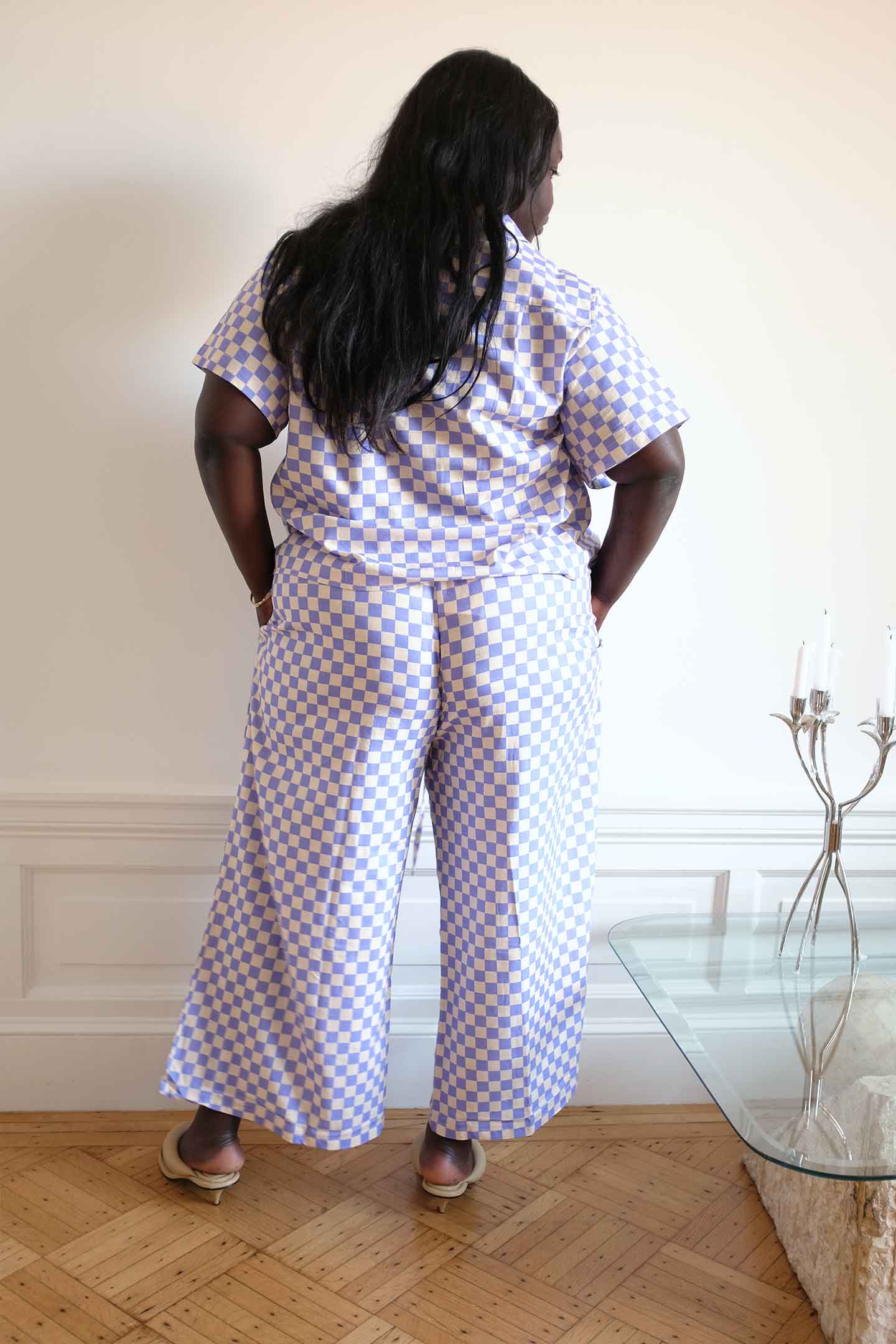 WRAY - Lounge Pants - Lilac Check -