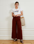 Brigitte Trouser in Cocoa Brown | LOUP