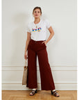 Brigitte Trouser in Cocoa Brown | LOUP