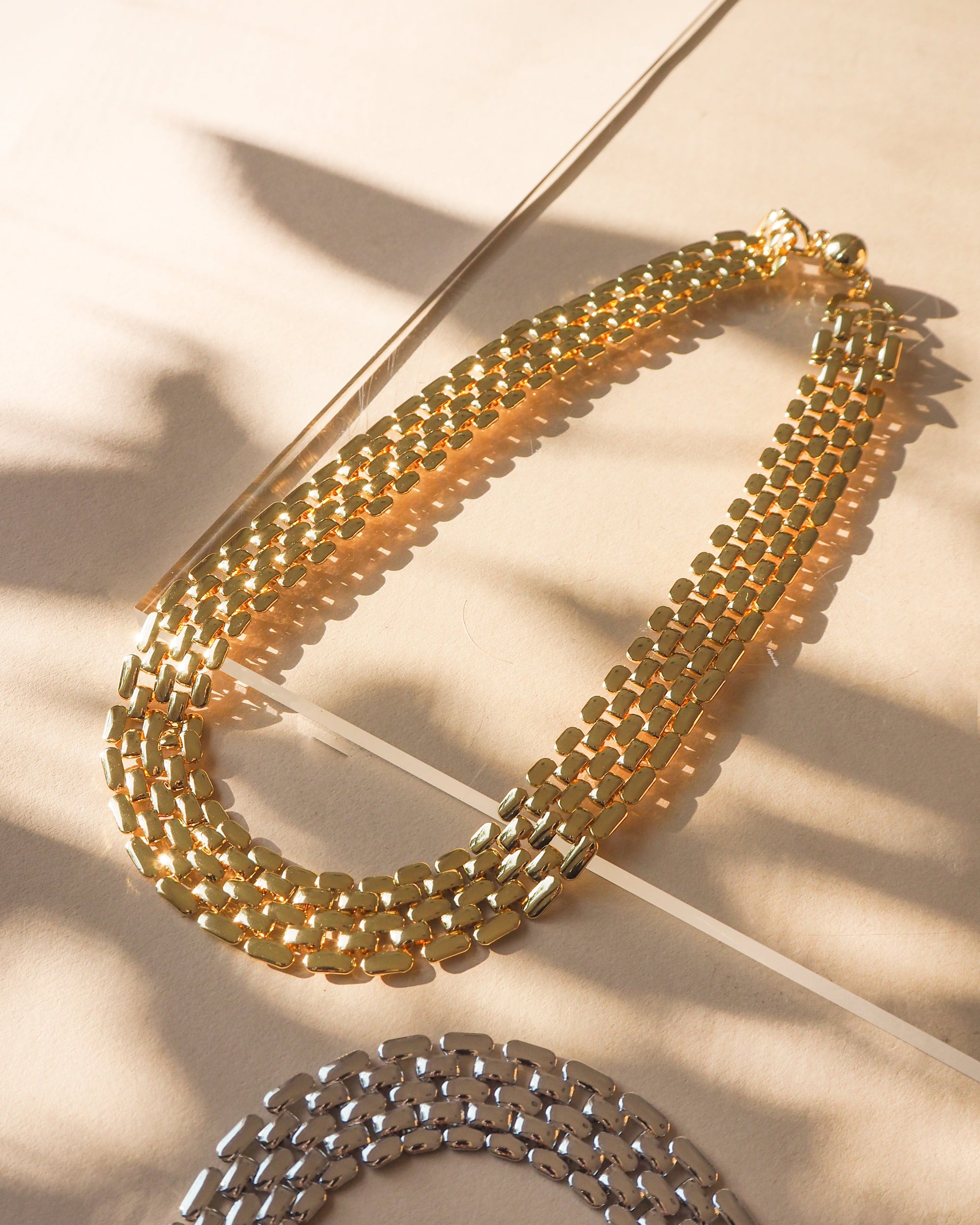 Luv Aj - Celine Chain Link Necklace - Gold -