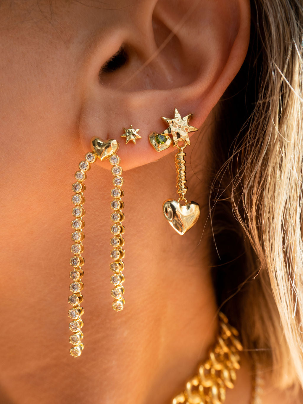 Luv Aj - The Molten Heart Cascading Studs -