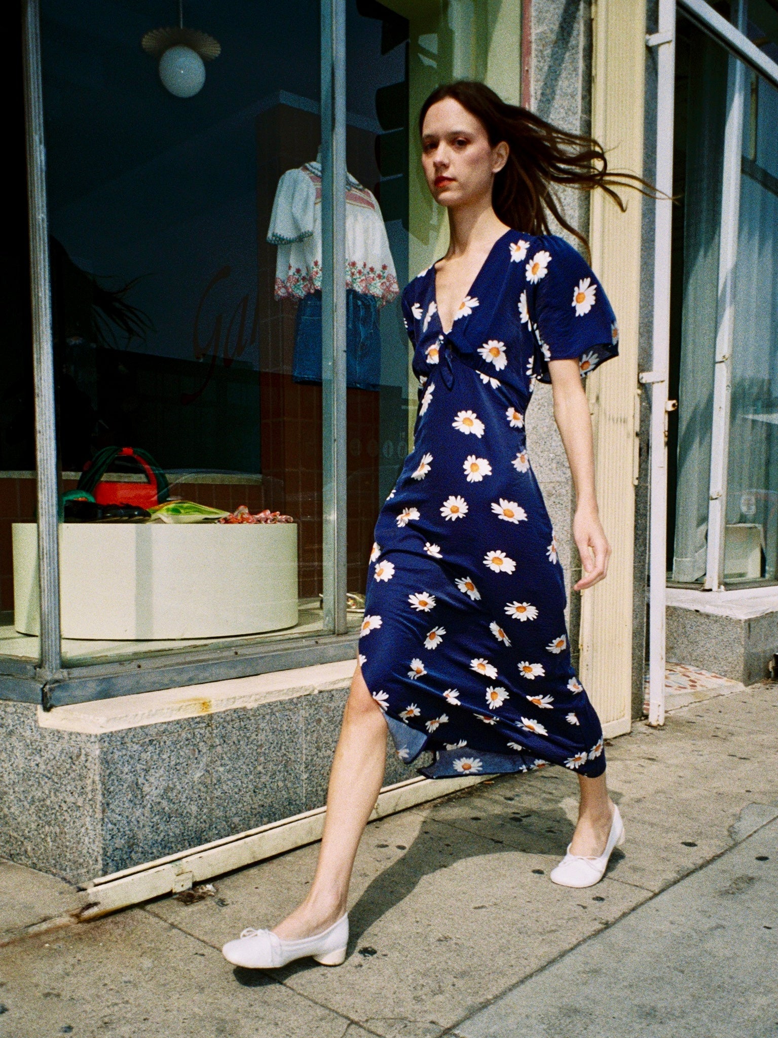 Lisa Says Gah - Jess Dress - Navy Daisy -