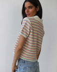 Callahan Knitwear - Mai Crochet Polo - Creme -