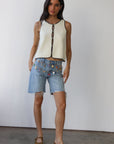 Callahan Knitwear - Mala Stitch Tank - Creme -