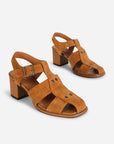 Intentionally Blank - Maldova Fisherman Heel - TAWNY SUEDE