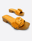 Intentionally Blank - Mar Leather Clog - MANDARIN LEATHER