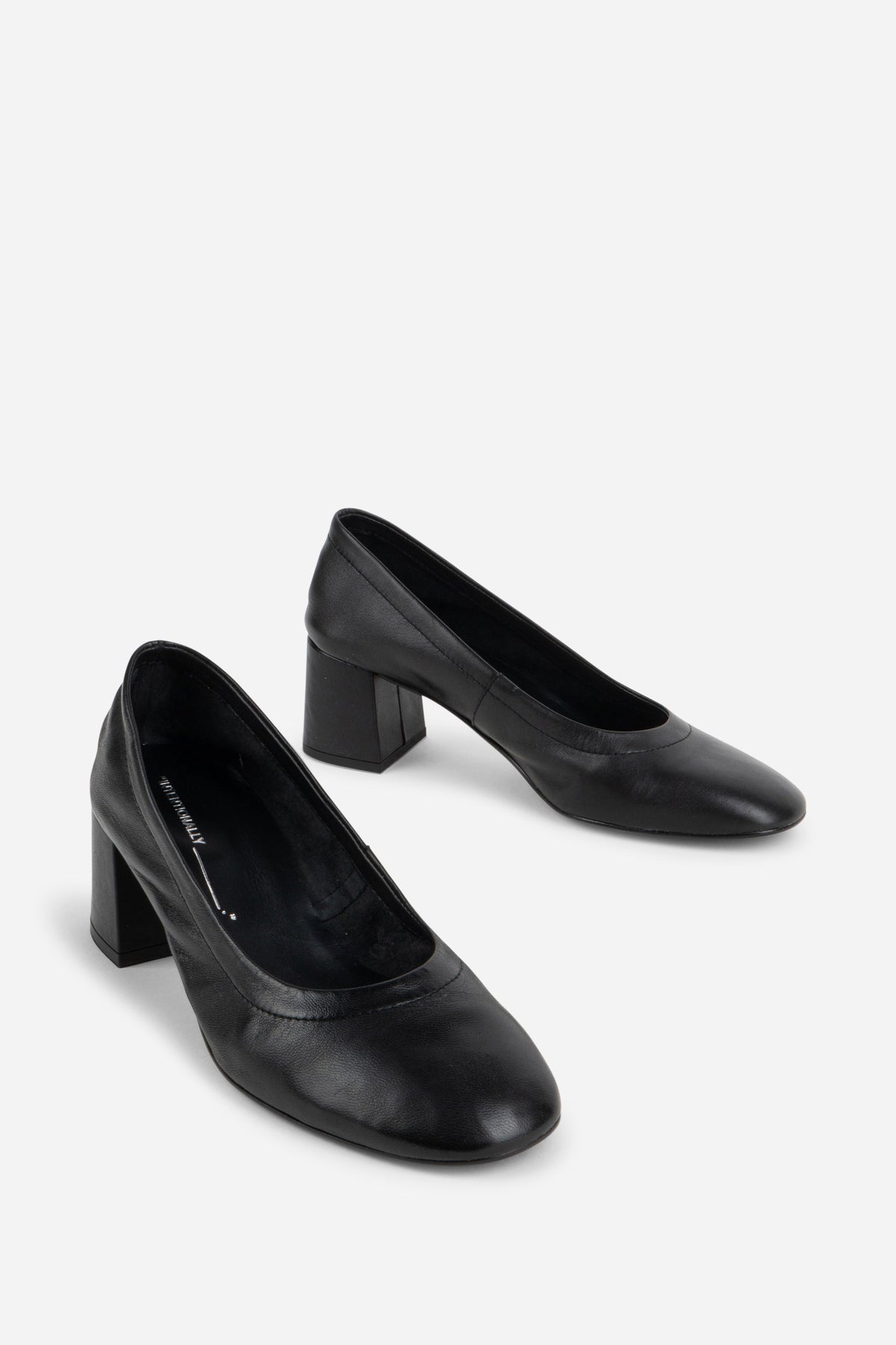 Intentionally Blank - Margie Heel - BLACK LEATHER