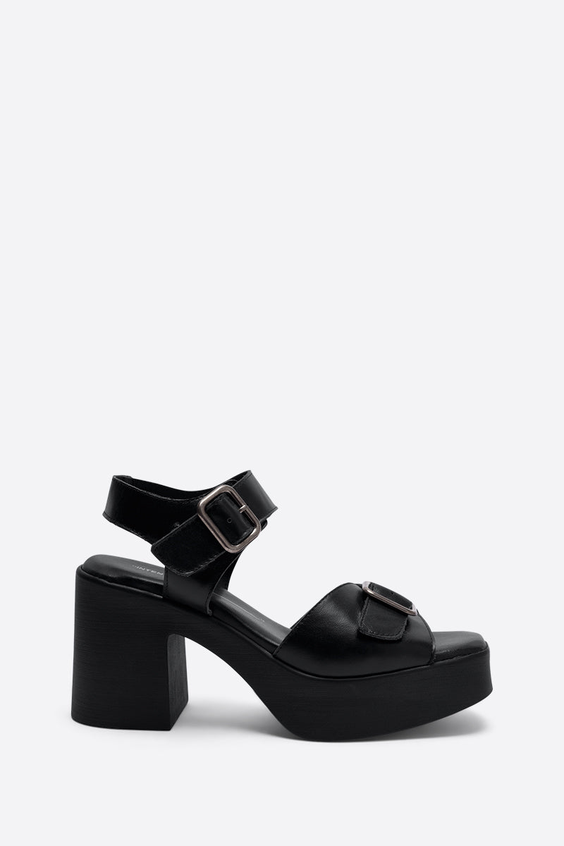 Intentionally Blank - Margo Black Sole Platform Heel -