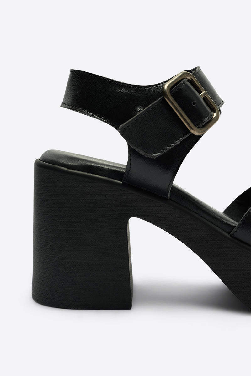Intentionally Blank - Margo Black Sole Platform Heel -