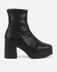 Intentionally Blank - Marlowe Vegan Platform Boot Black Sole -