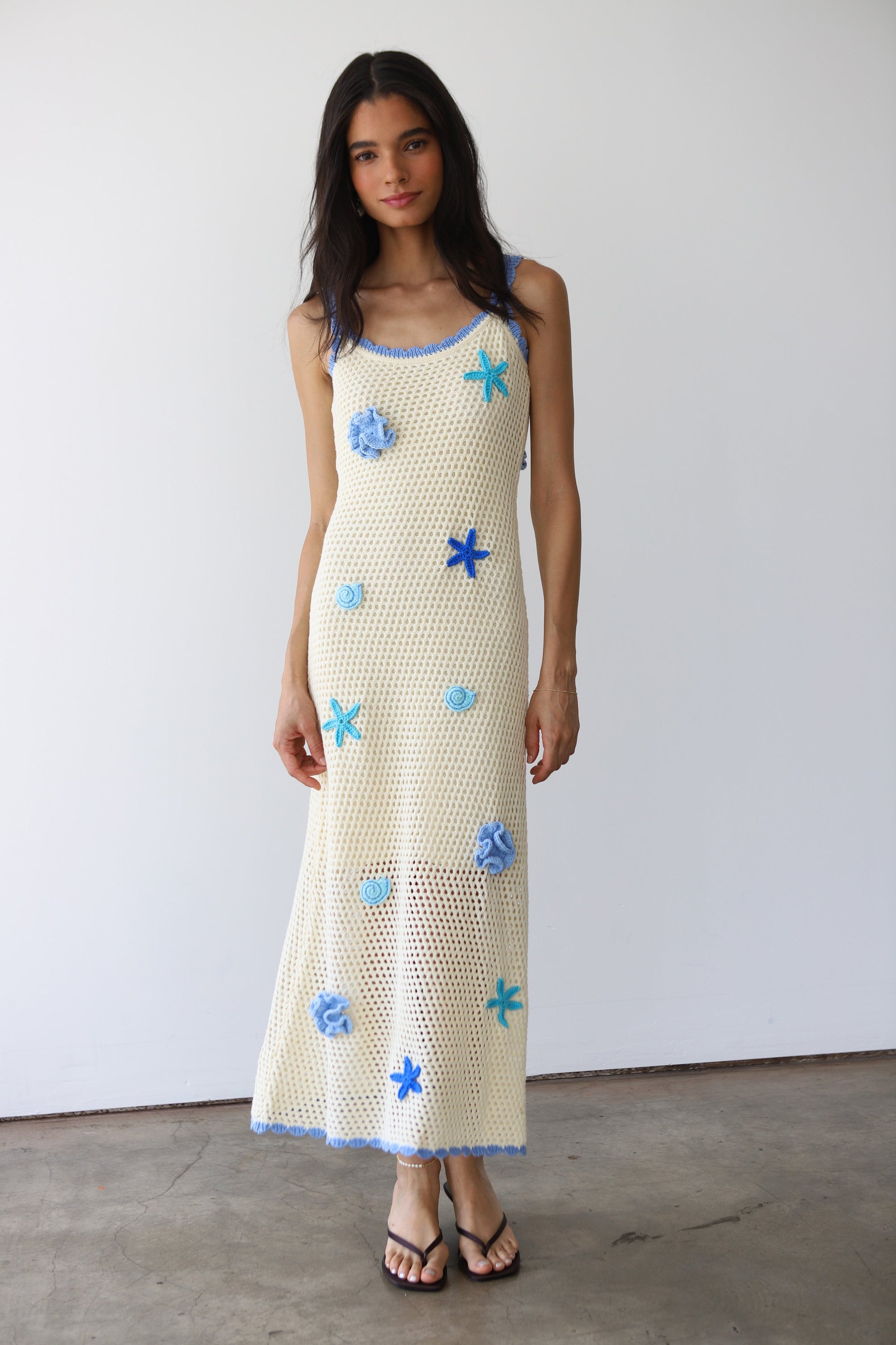 Callahan Knitwear - Mar Maxi - Capri Blue -