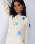 Callahan Knitwear - Mar Mini Dress - Capri Blue -
