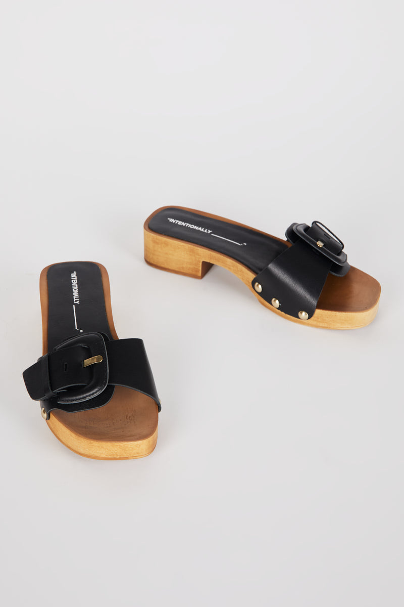 Intentionally Blank - Mar Leather Clog -