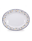 Crow Canyon Home - Max Humphrey x CCH Flowers Oval Tray - Blue -