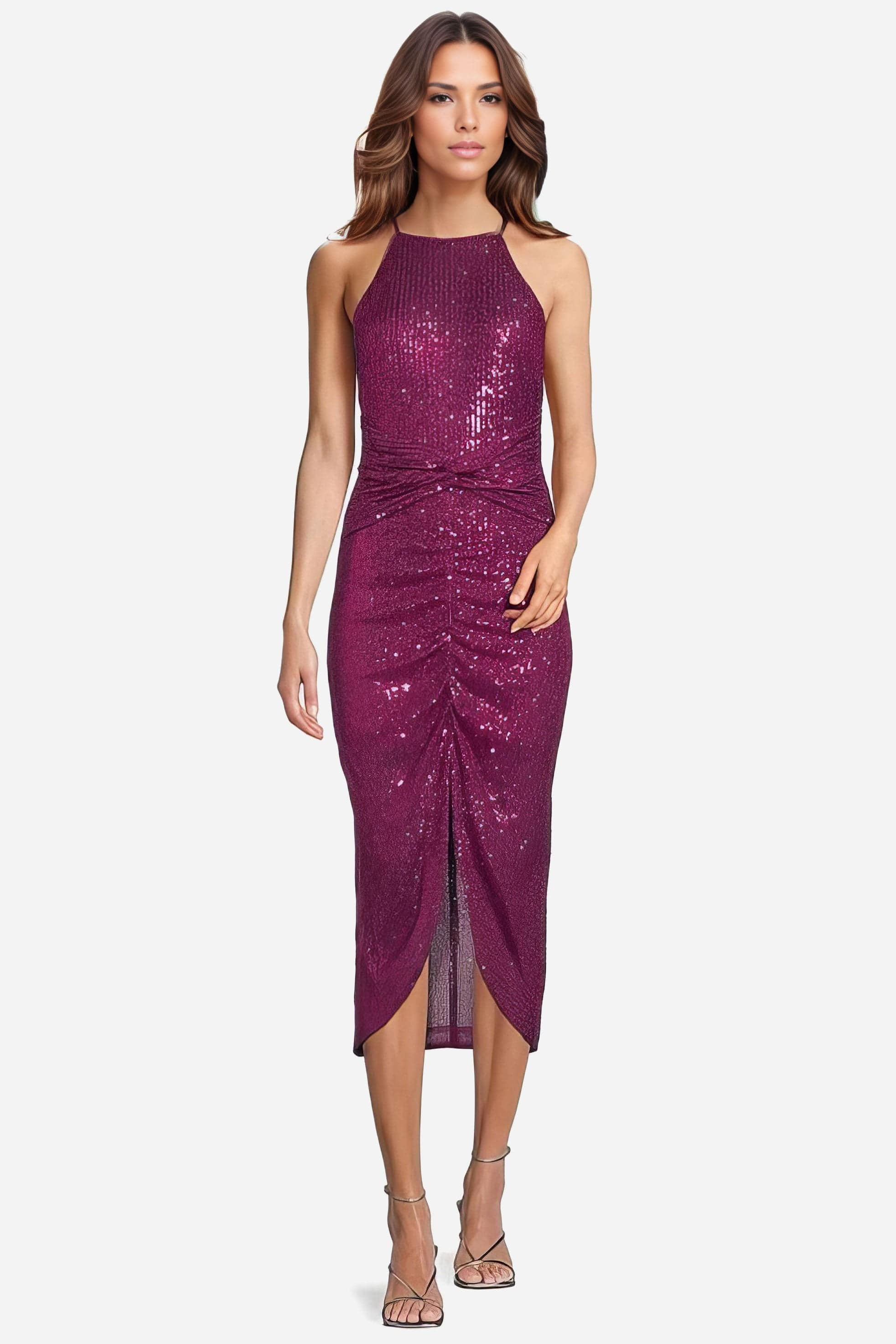 The Val - Sequin Midi Cocktail Dress