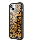 Wildflower iPhone case 14 Meow Leopard Black Tan 2