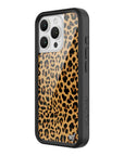Wildflower iPhone case 16 Pro Meow Leopard Black Tan