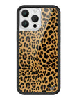 Wildflower iPhone case 16 Pro Max Meow Leopard Black Tan