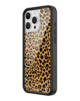 Wildflower iPhone case 16 Pro Max Meow Leopard Black Tan