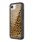Wildflower iPhone case 16e Meow Leopard Black Tan