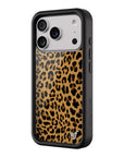 Wildflower iPhone case 17 Pro Meow Leopard Black Tan