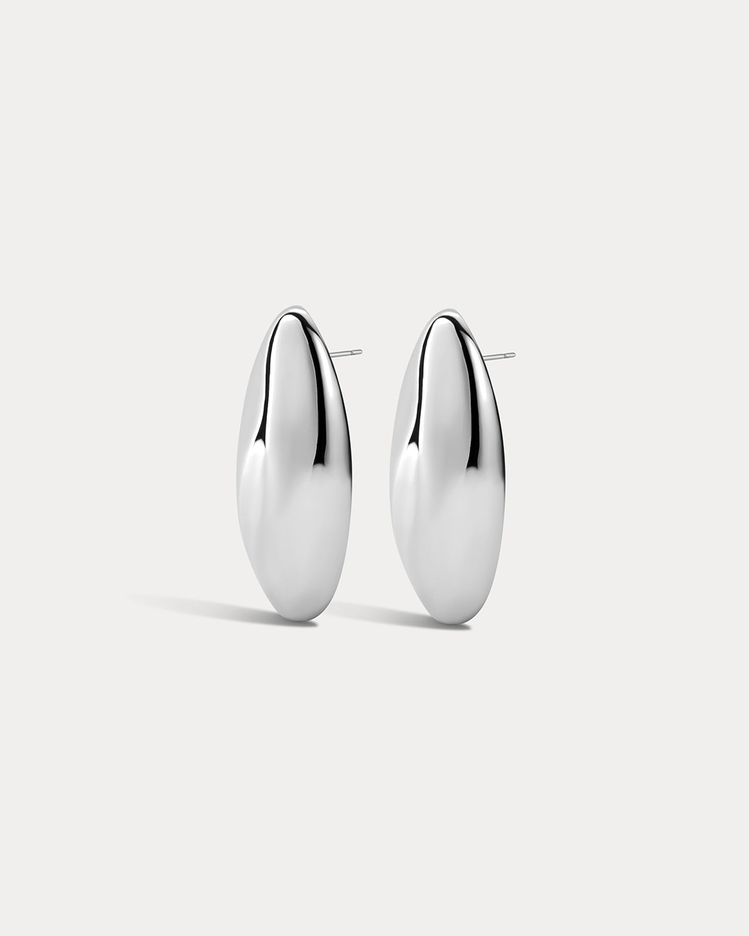 Luv Aj - The XL Chrome Orb Studs - Silver