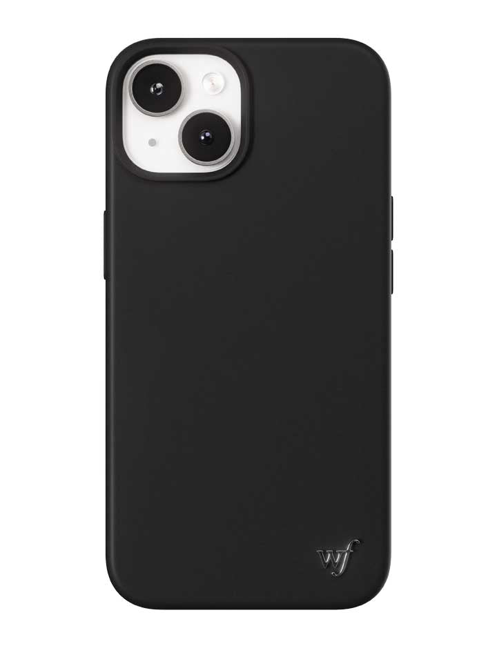 Wildflower iPhone case 14 Black MagSafe Sleek Black