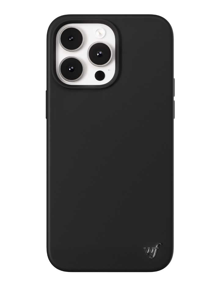 Wildflower iPhone case 14 Pro Max Black MagSafe Sleek Black