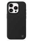 Wildflower iPhone case 15 Pro Black MagSafe Sleek Black