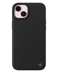 Wildflower iPhone case 15 Plus Black MagSafe Sleek Black