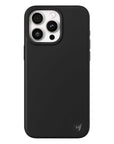Wildflower iPhone case 15 Pro Max Black MagSafe Sleek Black